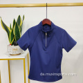 Navy Blue Women Base Layer Riding Tops